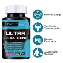 MENXI Men's Testosterone Booster 1350 Mg - With Tongkat Ali And Maca For Boosted Strength And Vitality, Male Enhancement Pills, 60 Count - 120G - View 5