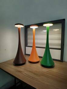 1pc Creative Desk Lamp, LED High-End Waist-Shaped Lamp, Bedside Sleep Light, Bedroom Atmosphere Light, Office Desk Eye-Caring Night Light, Dorm Small Desk Lamp, 3-Color Dimming, Stepless Dimming, USB Charging, Touch Control 3-Color Adjustable Slip-Resistant Base, Multi-Color Options, Suitable For Bedroom, Dining Room, Study, Living Room, Commercial Restaurant, Bar, KTV, Student Reading, Influencer Shop, And More Spaces