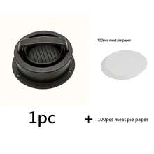 1 szt. Prasa do burgerów i papier do oddzielania kotletów, do kuchni w kamperze, prasa do burgerów, prasa do burgerów, prasa do cheeseburgerów, kreatywna prasa do burgerów, prasa do hamburgerów z powłoką nieprzywierającą, forma do robienia kotletów do mięsa, wołowiny, sera i warzyw