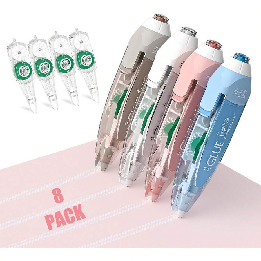 Refillable Scrapbook Glue Tape Set, *1/5 Inch Double Sided Tape Crafts, 635 Model Tape,Supplies, Adhesive Glue Runner Wrapping, Photo - 1 - Xem 1