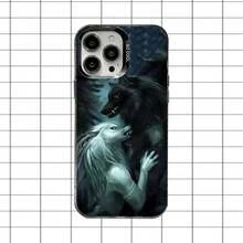 Alpha Sigma Wolf Phone Case Cover Compatible With  16,15,14,13,12,11,8,7,Pro,Max,Plus,Mini,XS,SE Anti-Fall Black Matte Hard, Cover Compatible With  17 Case,  17 Pro Case,  17 Pro Max Case - Z4 - Xem 6