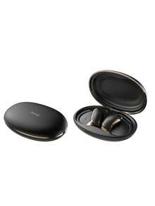 HTC NE35 Bluetooth-Kopfhörer mit Geräuschunterdrückung, intelligente Geräuschunterdrückungsanpassung, leichtes Design, stabile Verbindung, geeignet für Business und Pendeln, Schwarz