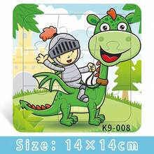 1 Conjunto com 9 Peças de Quebra-cabeças em Espuma Grossa em Formato de Baleia, Gato, Tartaruga, Astronauta, Presente Educativo Infantil, Presente de Natal