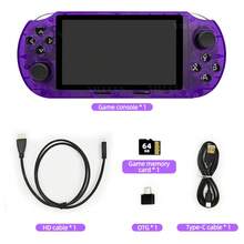 Upgraded SF3000HD Retro Handheld Game Console, Compatible With TV Connection, 4.5" IPS Screen, Pre-Loaded With 20,000+ PS1/GBA/SNES Games - Multicolor - View 13