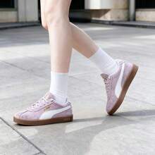 Puma 男女通用 Club II 低帮运动鞋，休闲复古绒面革运动鞋，397444-12