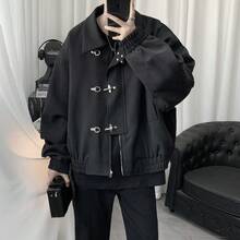 Spring And Autumn New Style High End And Handsome Korean Edition Design Sense Short Coat Men's  Autumn Jacket  Men's Wear - 黑色 - 查看 2