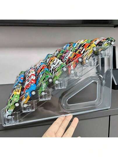 Clear Acrylic Toy Car Display Stand - Stackable, Multi-Tier Storage Box For Collectible Vehicles, Perfect Valentine'S Day And Holiday Gift, Toy Car Storage Box | Stackable Storage | Multi-Tier Design, Car Storage Organizer, Rack Accessories