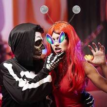 Alien Headband And Glasses Alien Martian Antenna Headband Set Costume Party Favors Accessory Adults And Kids Multicolored Plastic Fun Halloween Party Supplies