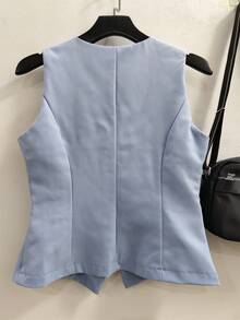 Women's Vest - 新藍色 - 查看 2