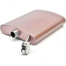 - Frasco hologrfico de sirena con purpurina de acero inoxidable con embudo, de boda, padrino de boda - Dama de - Oro Rosa - Ver 3