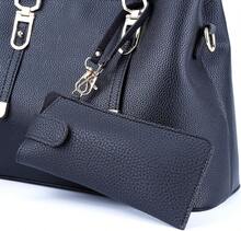 Bolsa de piel para anteojos de sol, funda de piel sintético suave con clip para mujeres, hombres y ni?as, organizador portátil de lentes auténticos, bolsas de regalo para viajes al aire última - negro - Ver 3