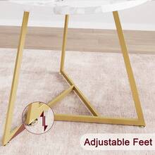 Juego de comedor redondo para 2 - mesa con sillas con estructura de metal | para espacios compactos