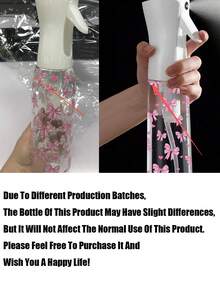 Bow Tie Pattern Clear PET Refillable Travel Spray Bottle, Multi-Purpose Fine Mist Spray Bottle For Travel And Business Trip,Makeup Remover Dispenser, Reusable Hair Spray Bottle, Continuous Water Mister, For Hair Styling, Cleaning, Plants, Facial Moisturizingtravel Essentials Vacation Holiday Travel Bottles