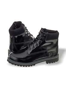 Timberland 6英寸高级防水女靴(GS) 优质皮革 防水防滑 减震保暖 厚底 柔软内衬 易清洁 安全系带 户外徒步 日常穿着 秋冬校外旅行 黑色 3794A - 黑色 - 查看 2
