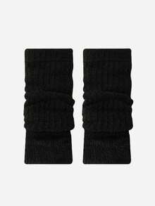 柔软针织保暖袖套，带拇指孔，蓬松保暖，适合寒冷天气，弹性好，Y2K日式长款露指手套 - 彩色 - 查看 13