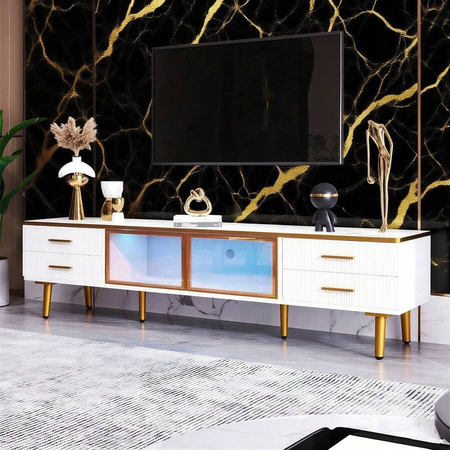 Television Stands & Entertainment Centers - White - View 1