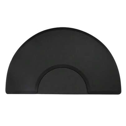 3ft X 5ft Half-Round Thick Salon Mat, Non-Slip Beauty Station Floor Mat For Stylist Chair Areas, Durable And Comfortable