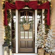 6ft Giant Velvet Bow, Suitable For Party, Wedding, Christmas Tree Topper Decoration, Room Decor, Holiday Decoration, Scene Setting Christmas Decorations Home Christmas Gifts Christmas Decor - Multicolor - View 4