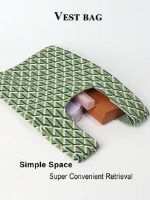 حقيبة تسوق قابلة للطي من الكروشيه خفيفة الوزن وقابلة للتنفس بتصميم كتل اللون المربعة، حقيبة يد كاجوال عصرية للنساء لحمل الهاتف والمستحضرات والكتب، مناسبة للاستخدام اليومي والعطلات والتنقل والتسوق والتصوير والخارج والتخييم والعودة للمدرسة والسفر والعطلات والطلاب