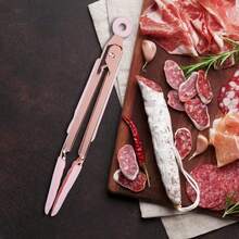 Pinzas de cocina de silicona premium de 1 pieza 8 pulgadas - Puntas de silicona antiadherente de acero inoxidable con orificio para cocinar, barbacoa y ensalada(rosa) - 1 - Ver 5