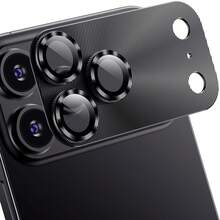 1 pezzo Protezione per obiettivo fotocamera in vetro temperato ultra-trasparente, copertura completa anti-graffio, adatta per serie 17/17 Air/17 Pro/17 Pro Max