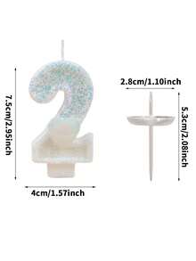 1 Peça Novas Velas de Aniversário Criativas de Número Digital de Amor 0-9, Velas de Aniversário Decoradas com Coração Puro, Velas de Decoração de Bolo de Festa de Aniversário, Velas de Decoração do Dia dos Namorados, Velas de Decoração de Bolo de Aniversário e Festa