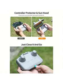 2-In-1 Drone Controller Protector & SunHood - Adjustable Guard For Mini 3/4 Pro, Air 3, Mavic 3 Pro RC-N2/1 Accessories