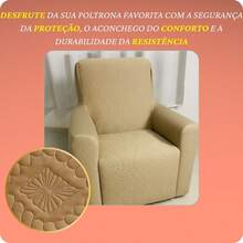 Dad's Adjustable Quilted 1-Seater Armchair Cover - Protective Comfort - HẠT DẺ - Xem 1