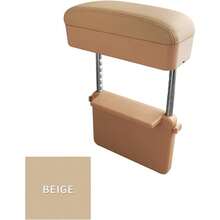 Car Console Armrest Box Arm Rest Height Adjustable Comfort Elbow Pad Universal Beige - Beige - View 2