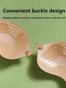 زوج/زوجان من حمالات الصدر اللاصقة غير المرئية للنساء - حمالة صدر بدون ظهر وبدون أشرطة وبدون خياطة ذاتية اللصق مع أغطية للحلمات من السيليكون، ملابس داخلية للزفاف (لون البشرة/أسود) - قابلة لإعادة الاستخدام، حمالة صدر بدون ظهر للاستخدام على مدار السنة مع لصق قوي