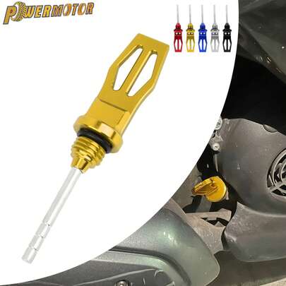  PowerMotor 摩托车发动机油尺 CNC 精密加工铝合金机油尺 摩托车改装配件