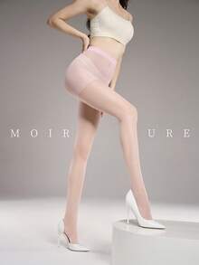 1 件女士半透明性感连裤袜，适合约会、派对、日常穿着 - 淺粉色 - 查看 8