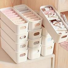 5 件塑料储物盒 - 非常适合整理办公桌用品、化妆品、药品等 - 便携式落地式设计，适用于厨房、浴室和办公室使用，办公室整理时尚储物盒耐用塑料盒，办公桌储物盒 - 彩色 - 查看 1