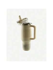 STANLEY - The  ProTour Flip Straw Tumbler 40 OZ Premium Stainless Steel Insulated Mug Sippy Cup Portable Water Bottle Large-Capacity Coffee Cup Water Cup With Handle And Straw, For Travel, Home, Office, Gift, Ice Drinks And Hot Drinks 10-12486 Christmas Gift New Year Gift 10-12486 1474 - 1474 奶油色漸變 - 查看 2