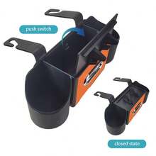 6-In-1 Multifunctional Car Storage Box For Ultimate Organization: Versatile Seat Backrest Organizer, Convenient Cup Holder, Innovative Car Storage Suspension Box, Perfect For Storing Essentials, Includes Phone Holder, Tissue Box Storage, And Cup Holder Hook For A Clutter-Free Driving Experience, Ideal For Road Trips, Daily Commutes, And Family Outings