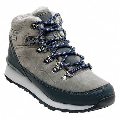 Hi-Tec Womens/Ladies Midora Suede Walking Boots (Mid Grey/Dark Grey/Lake Blue) - 100% Mixed - (IG1998)