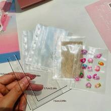 1pc A5/A6/A7/A8/M5 Transparent Pink Portable Loose Leaf Binder, Girly Pink Transparent Sticker Book Loose Leaf Binder, Seal Book, Sticker Backing, Stamp Album, Pocket Book, 3D Stickers, Sticker Book, Photo Storage Bag, Book Cover, Trading Card Box, Can Be Used As Photo Album, Budget Planner, Diary, Notebook, Office Supplies,Card Holder - Multicolor - View 20