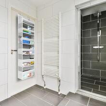 UPGRADED 1 PC Over The Door Organizer 55x14x6.7 6 Large Capacity Front And 12 Side Pockets Over Door Organizer Hanging Storage Organizer Versatile Baby Closet Organizer Baby Blue - Babyblue - View 8