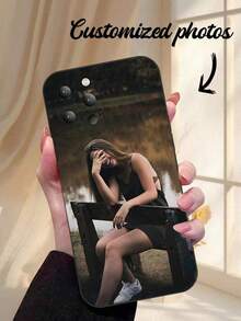 1 pezzo Custodia personalizzata per telefono, custodia per telefono con foto personalizzata, custodia per telefono con immagine personalizzata, ideale per Natale, Ognissanti, anniversario, San Valentino, compleanno, matrimonio, festa della mamma, festa del papà, regalo per il/la migliore amico/a, regalo per mamma/papà