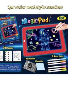 3D Magic Drawing Pad Children's Educational LED Drawing Board Brain Development Toy ‌ - Multicolor - View 10