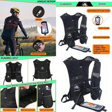 Running Vest For Women Men Lightweight 194g/8 Bags Hydration Backpack Phone Holder Vest For Hiking Trail Cycling Race Marathon Running Entials