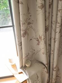 1pc Blackout Thermal Insulated Curtain - 99% UV-Resistant Polyester, Rod Pocket Hanging, Non-Bleachable Plain Weave, Bedroom Art Theme, Coated Blackout Thermal Insulation, Noise Reduction - Ideal For Bedroom, Farmhouse And School Deep Sleep (280g Fabric Weight) - Multicolor - View 11