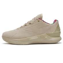 Under Armour Giày bóng rổ CURRY 1 Low Flotro Lux-BRN Bruce  Collab Series, Mặt trên bằng da lộn, có đệm và độ bám tốt, Khuyến nghị đặt hàng lớn hơn 0,5-1 cỡ, 3027603-280 - Màu Khaki - Xem 1