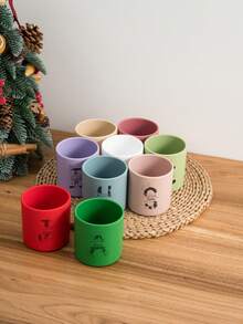 1pc Personalized Customization Name Pattern Silicone Baby Cup Print On Demand Solid Color Baby Tableware Portable Baby Cups Custom Water Bottle