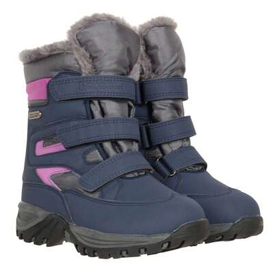 Mountain Warehouse Childrens/Kids Chill Winter Boots (Purple) - 80% Synthetic/10% Rubber/10% Mesh - (MW3556)