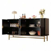 Buffets & Sideboards - Black + Particle Board - View 9