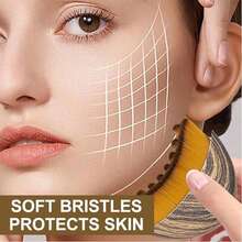 Lymphatic Drainage Face Brush – Dry Brushing Massager For Facial Contouring & Jawline Sculpting – Ergonomic Design For Precise Skin Fit & Fatigue Relief - 棕色 - 查看 3