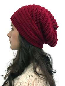 1/2pcs Pleated Beanie Hat, Women Spring/Summer Korean Style Single Layer Knitted Cap, Versatile Ear Warmer Turban Hat