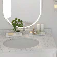 Premium Ceramic Bathroom Tray Sleek NonSlip Organizer For Shower Countertop Vanity 9.25x3.66inch EasyClean CorrosionResistant