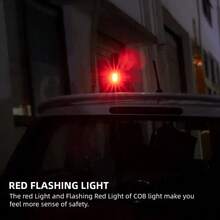 TazTir XHP90 LED 7 Mode Super Bright Rechargeable Flashlight, Tactical Zoomable Flashlights High Lumens, Brightest Torch With Cob Sidelight, USB Output As Power Bank, For Outdoor, Fishing, Security, Road, Garage Lighting, Inclement Weather Or Power Outages - 黑色 - 查看 7